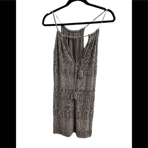 Serpina Silk Embellished Dress - Picture 2 of 4